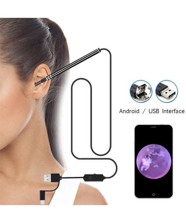 Yannies Ear Wax Removal Endoscope | USB Otoscope Ears Camera HD | 5.5mm Visual Ear Scope Camera | Ear Pick | 6 LED Lights | Compatible with iPhone, iPad, Android - Buy Online on GoSupps.com