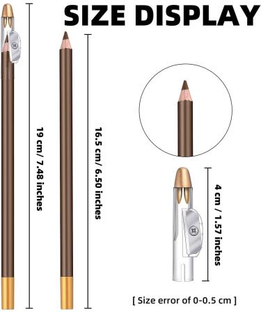  PiurUf 5-Color Waterproof Eyeliner Long-Lasting Eyeliner Pencil Tattoo Pen with Sharpener Sweatproof Eyeliner Black (Red/Brown) - Buy Online on GoSupps.com