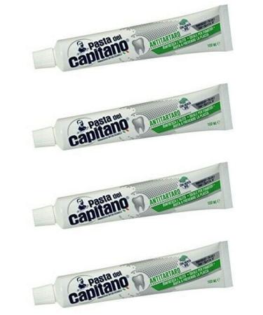 Pasta del Capitano Antitartaro Toothpaste 100 ml 4 pieces