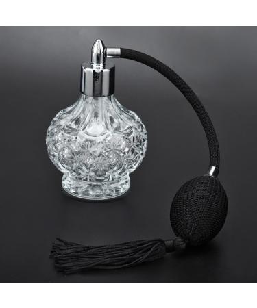 Kikumi bottle perfume 12 8 8 retro perfume bottle refillable tassel empty spray bottle atomizer 80ml perfume puffer bottle perfume atomizer refillable