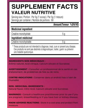 Unity Supplements Flavoured Creatine Monohydrate Powder - Promotes Muscle Growth Recovery Strength & Performance - 5g Pure Creatine - 60 Servings (400g) - Easy Mix Formula (Raspberry Lemonade) - Buy Online on GoSupps.com