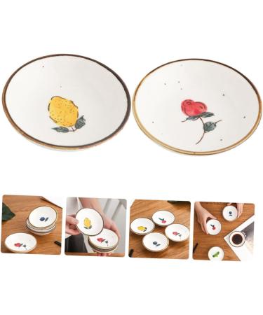 Zerodeko 8 Pcs Hand-Painted Saucer Flavor Seasoning Plate Simple Dish Ceramic Dipping Plate Tea Bag Butter Ketchup Dish Vinegar Dish Sauce Bowl White Dipping Vegetables Fresh Ceramics 9.5X9.5X2.5CMx4pcs Whitex4pcs - Buy Online on GoSupps.com