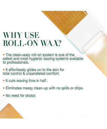 Clean + Easy Sensitive Roll-On Wax Refill 12-Pack - Ideal for Sensitive Skin & All Hair Types - Buy Online on GoSupps.com