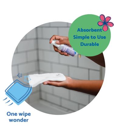 Rainbow Cotton Baby Wipes - 25 Eco-Friendly 15x15 cm Heavy Fabric Wipes for Gentle Care - Buy Online on GoSupps.com