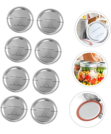 POPETPOP 120 Pcs Mason Jar Lids Canning Lids Mason Jar Strainer Lid Glass Jars Lids Sprouting Wide Mouth Lids Mason Jar Sealed Tool Coffee Stuff Mason Jar Covers Split Sealing Cap Tinplate Silverx4pcs 7X7X0.2CMx4pcs - Buy Online on GoSupps.com