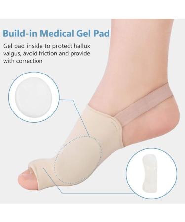 DOACT Bunion Corrector with Silicone Gel for Hallux Valgus Pain Relief - Orthopedic Toe Separator for Men and Women - Posture Corrector for Day and Night (Medium) - Buy Online on GoSupps.com