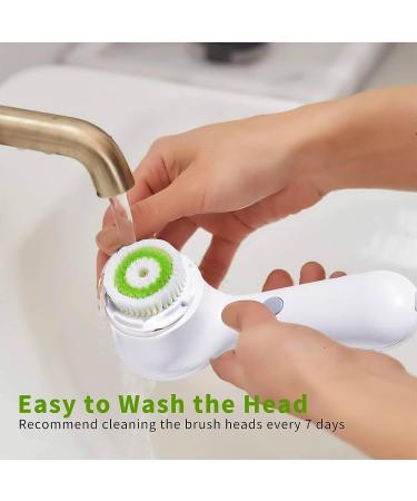 4 Pcs Facial Brush Replacement Heads for Deep Pore and Acne Cleansing - Buy Online on GoSupps.com