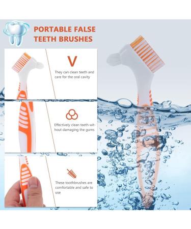 Shop Ingjia 2-Piece Portable Prosthesis Cleaning Brushes | Double-Sided Teeth Cleaners in 4 Colors Ideal for False Teeth Care - Buy Online on GoSupps.com