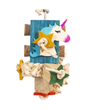 HappyBird | Happy Unicorn | Happy Nature shredding toy - parakeets small parrots chewing toy