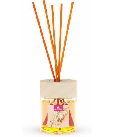 Cristalinas 35ml Orange Blossom Air Fresheners for Home - Reed Diffusers for home - Home Fragrance Lasts upto 8 weeks - Room Diffuser Sticks with Coloured Fragrance Oil - Buy Online on GoSupps.com