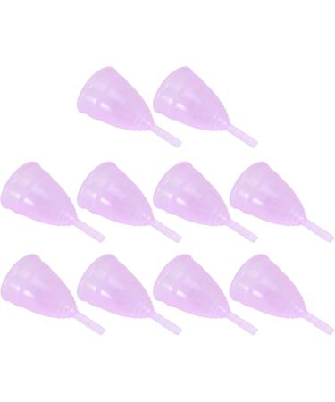 Menstrual Cup for Women - Silicone Reusable Hygiene Collector | 10pcs Pink Personal Care Tool - Eco-Friendly & Comfortable - Buy Online on GoSupps.com
