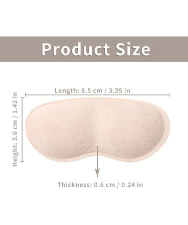 PAFUWEI Heel Pads for Women - 4 Pairs Anti-Blister Black & Beige Self-Adhesive Heel Inserts | Perfect Fit for Loose Shoes - Buy Online on GoSupps.com