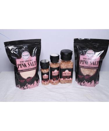 Pure Pink Himalayan Salt 100% Natural - 800gm Coarse & Fine Options | Himalayan Salt Coarse and Fine - Himalayan Salt Co - Buy Online on GoSupps.com