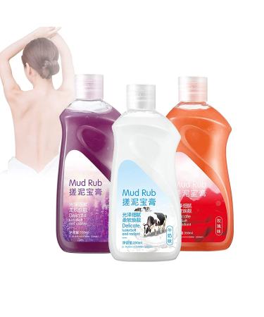 Rubbing mud for skin, rub mud gel mud scrub exfoliating whitening 2023 best mud rubbing artifact (Milk)