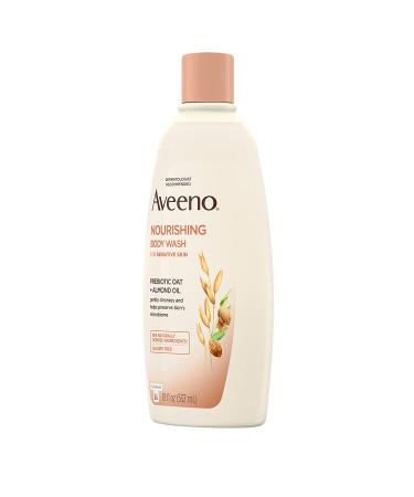Aveeno Nourishing Body Wash with Prebiotic Oat & Almond Oil - 18 fl oz (532 ml) - Buy Online on GoSupps.com