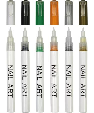 12Pcs Nail Tip Nail Art Pen Nail Dotting Pen Colorful Drawing Painting Liner Pen Nail Art Pen Set for Nail Art Nail Decoration Pen - Buy Online on GoSupps.com