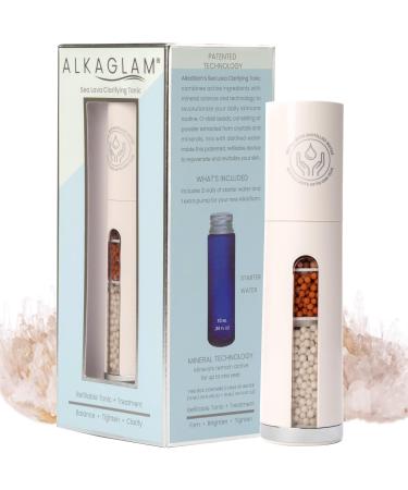 Face Toner for Dry Skin - Water Refillable Mineral-Based Deep Hydration Toner with Zinc Magnesium Kaolin Tourmaline & Zeolite for Sensitive Skin - Sea Lava Clarifying Skin Care Toner by AlkaGlam