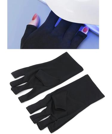 1 Pair Nail Art Protection Gloves Anti UV Glove LED Nail Art Curing Lamp Protection Glove Manicure Protection Glove Skin Care Glove (Black) - Buy Online on GoSupps.com