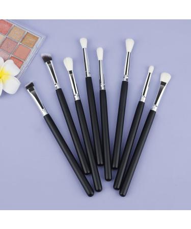 8 Piece Makeup Brush Set - Eye Shadow & Eyebrow Brushes for Flawless Application | International Shipping Available - Buy Online on GoSupps.com