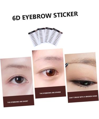 Beatifufu Eyebrow Sticker 4pcs Eyebrow Stickers Waterproof Makeup Imitation Eyebrows Eyebrow Tool 4d Artificial Makeup Tools 21x15cm Brown - Buy Online on GoSupps.com