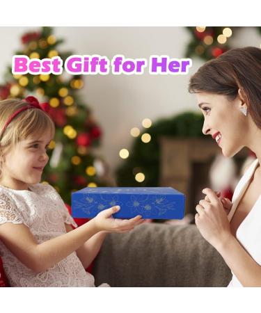 Mother's Day Gift Set: 6 Handmade Organic Bath Bombs with 3 Scented Candles - Bath Set Gifts for Women, Mom, Kids - Blue - Buy Online on GoSupps.com