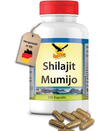  Get UP GetUP Shilajit Mumijo Capsules 10 000 mg of shilajit per day thanks to the 10:1 extract 100 high-dose capsules Vegan & natural With 500 mg of fulvic acid and 120 mg of humic acid - Buy Online on GoSupps.com
