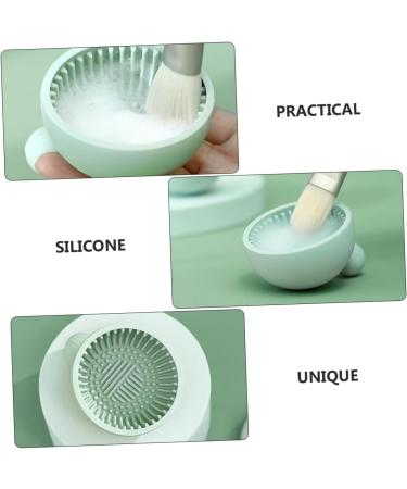 Angoily Cleanser of Makeup Brush Makeup Brush Scrubber Makeup Cleaner Protruding Ear Corrector Cleaning Scrubber Face Silicone Scrubber Face Cleaner Sucker Silicone Brush Silica Gel - Buy Online on GoSupps.com