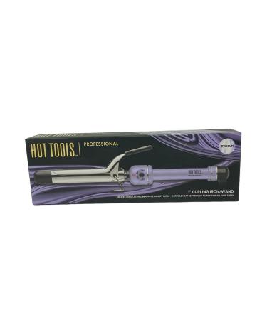 Hot Tools 1" Professional Curling Iron/Wand Titanium Purple