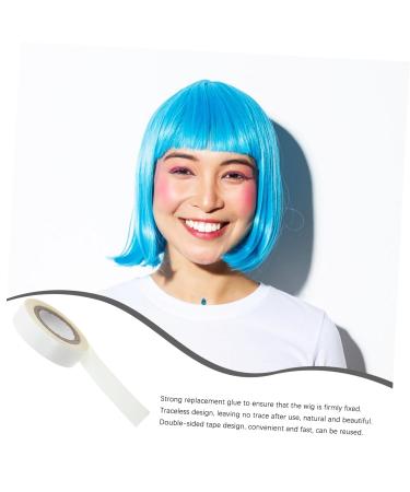 Gogogmee 1 Roll Wig Film Ultra Hold Lace Tape for Wigs Hair Wig Tape Hair Tape Double Sided Lace Front Tape Hair Tape for Wigs Wig Tape Double Sided Scalp Tape for Wigs White Tissue 4.70X4.70X1.30CM White - Buy Online on GoSupps.com