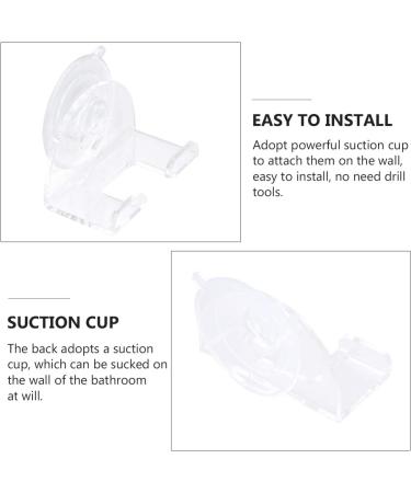 Alipis 4-Piece Men's Bathroom Razor Holder Set | Suction Cup Hooks for Shower | Resin Organizer - Buy Online on GoSupps.com