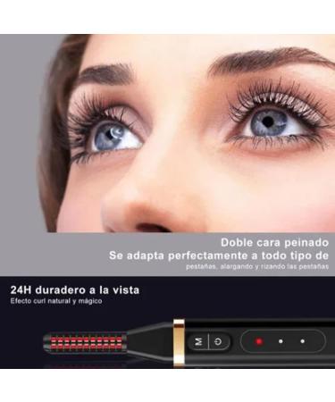 Heated Eyelash Curlers Portable Heated Lash Curler 10S Fast Heating 3 Gear Long Lasting USB Rechargeable Safe Electric Lash Curler - Buy Online on GoSupps.com