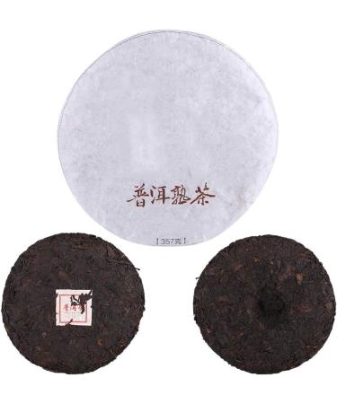 Chinese Yunnan Puerh Tea Cake - Organic Ripe Pu Erh Tea for Daily Drink and Gift (357g) - Buy Online on GoSupps.com