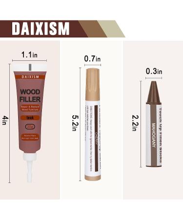CHUKCHI Wood Furniture Repair Kit - Set of 39 | Touch Up Markers, Fillers & Wood Putty for Scratch, Cracks, Hole, Discoloration | Ideal for Wooden Door, Floor, Table & Cabinet - Buy Online on GoSupps.com
