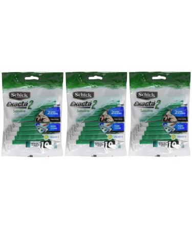 Exacta2 Sensitive Disposable Razors 30p (10 pieces x 3 pieces) - Buy Online on GoSupps.com