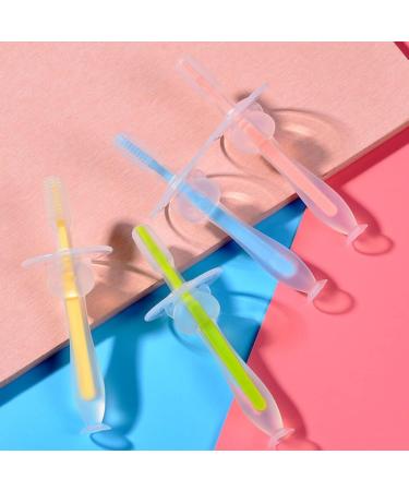 Minkissy 8 PCS Silicone Bite Ring & Toddler Toothbrush Set - Infant Dental Care & Training Brush - Buy Online on GoSupps.com