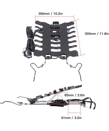ZIXYQOL AutoSitz-Lendenwell Support | Ergonomic Back Support Cushion with Adjustable Lifting Palette & Dual Motors - Perfect for Comfort & Relaxation - Buy Online on GoSupps.com
