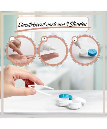 Buy Aricona Contact Lenses Fluity - 2 x 360ml All-in-One Solution with Hyaluron | Contact Lens Fluid for Soft Lenses | Includes Containers | International Shipping - Buy Online on GoSupps.com