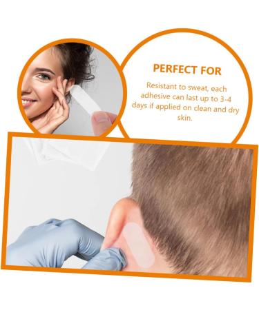 12pcs Ciieeo Ear Correction Stickers - Transparent Ear Tape for Small Face - Women's Earring Tomorrow - Miss Ear Patch - Medium Size - Buy Online on GoSupps.com