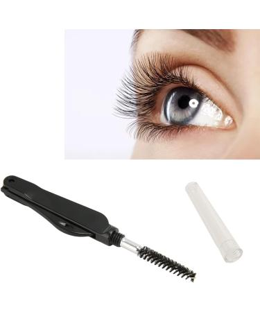 Verdant Touch Double Head Eyebrow Brush Double Head Eyebrow Eyelash Comb Foldable Portable Brow Mascara Brush Women's Makeup Grooming Tool Black - Buy Online on GoSupps.com