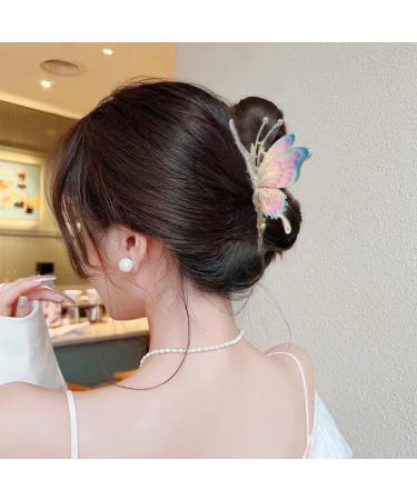 Buy 6-Piece Butterfly & Fishtail Hair Clip Set | Tulip & Large Flower Hair Accessories for Stylish Hairstyles - International Shipping - Buy Online on GoSupps.com