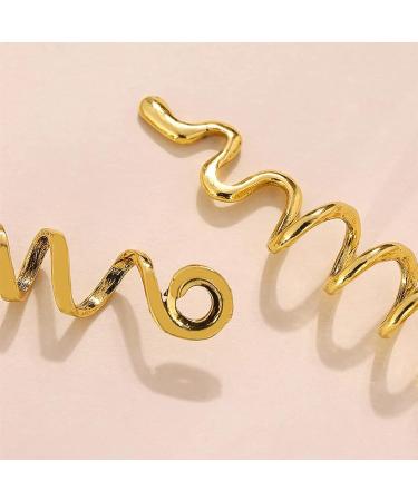 Buy Bantre 6-Piece Spiral Hair Needles & Clips - Gold Metal Braids 3 Sizes - International Shipping Available - Buy Online on GoSupps.com