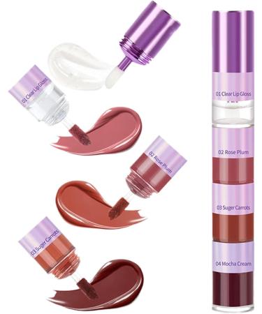  G n rique Lip gloss set teen lip gloss set 4-color shimmering gloss for women - Long-lasting non-stick lipstick for women and girls - Buy Online on GoSupps.com