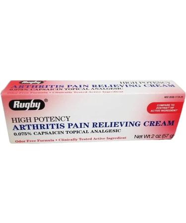 Rugby High Potency Arthritis Pain Relief Cream - 2 oz (Pack of 1) - Buy Online on GoSupps.com