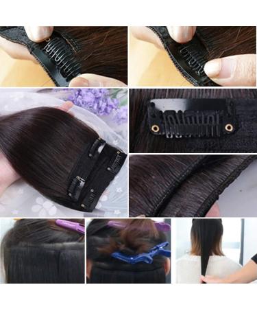14 Dark Brown Human Hair Clip-In Extensions - 2 Pieces, 50g Total - Straight Hairpiece - 25g/pc - Pack of 1 - Buy Online on GoSupps.com