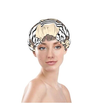 Happy Pug Dog Printed Shower Cap - Waterproof, Fits All Head Sizes & Hair Textures - Buy Online on GoSupps.com