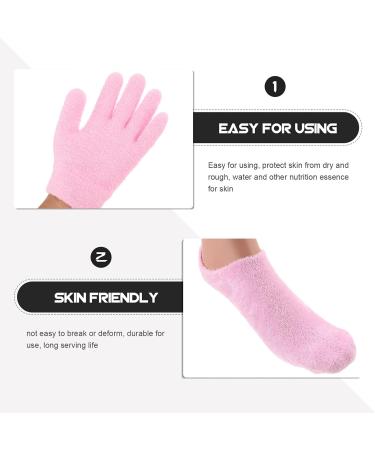FOMIYES 2 Pairs Gel Care Kit Spa Socks for Cracked Feet Hand Moisture Gloves Hands Beauty Masks Gloves Women Spa Gloves Hand Gloves Miss Moisturizing Yarn Accessories - Buy Online on GoSupps.com