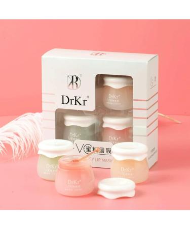 Gireatick 3PCS Lip Sleeping Mask Set Day and Night Repair Lip Balm Fades Lip Lines Brighten Color Deep Hydration Lip Moisturiser for Dry Chapped Peeling Cracked Lips - Buy Online on GoSupps.com