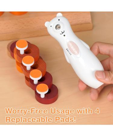 haakaa Electric Nail Trimmer Replacement Pads Baby Nail Trimmer Heads for Standard Baby Nail File Suitable for 12 Months+ Orange - Buy Online on GoSupps.com