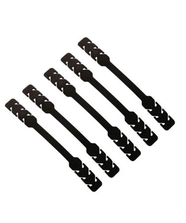Zemex mask holder silicone rubber mask holder mask holder tape adjustable holder 5 pieces black ears of mask masking neck tape.