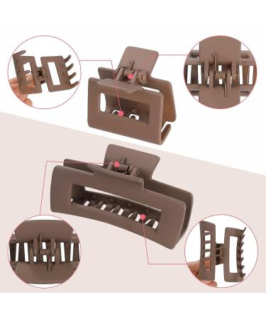 Deviegath 12 pcs Rectangle Hair Claw Clips Set for Thick Hair - Large and Small Non-slip Hair Accessories for Women - Buy Online on GoSupps.com